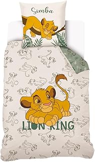 SAHINLER créateur d'univers Disney - Funda nórdica de 140 x 200 cm y 1 funda de almohada de 63 x 63 cm, 100% algodón, color blanco