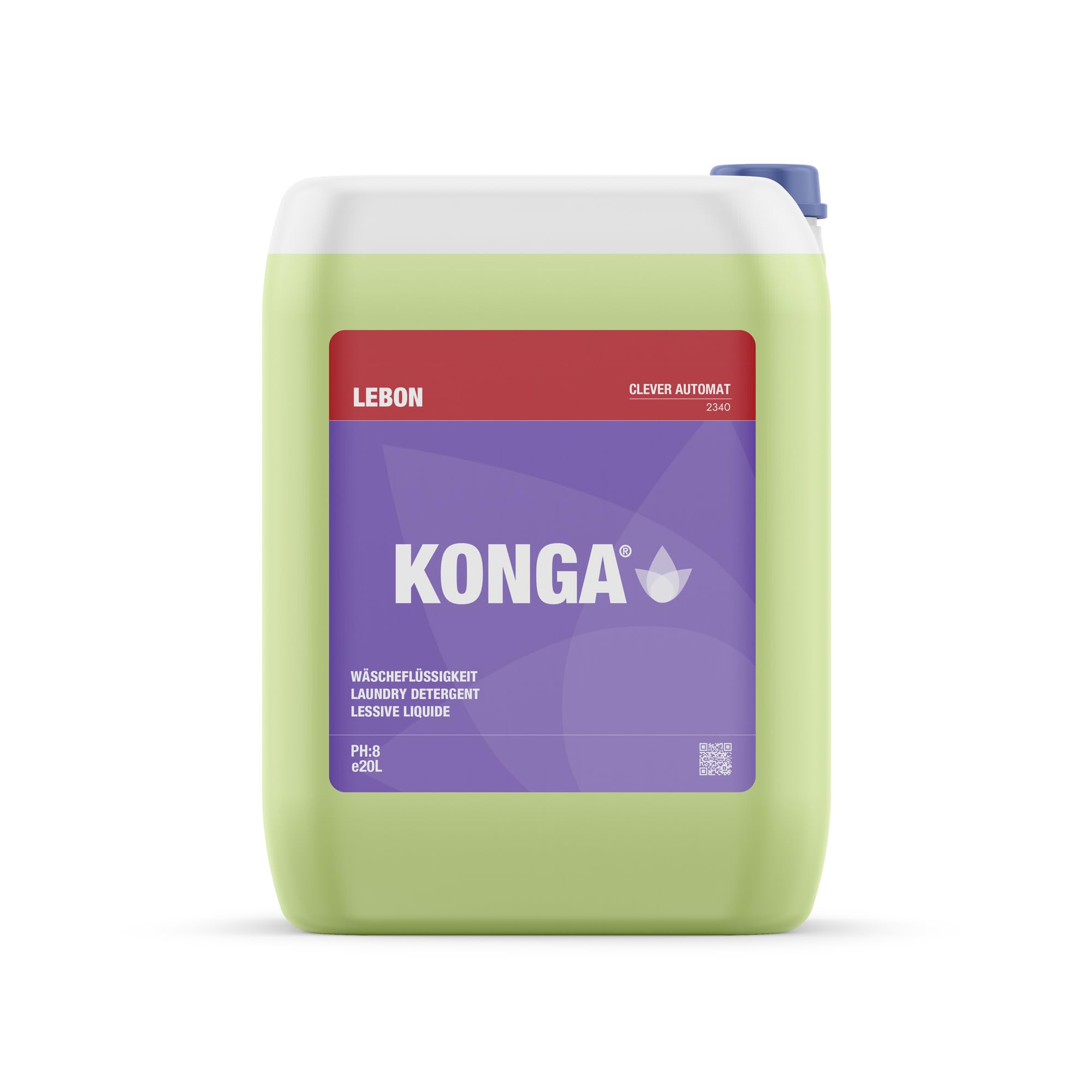 Konga Clever Automat - Detersivo a pH neutro, concentrato liquido per lavatrici automatiche, 20 litri, fragranza White Oud