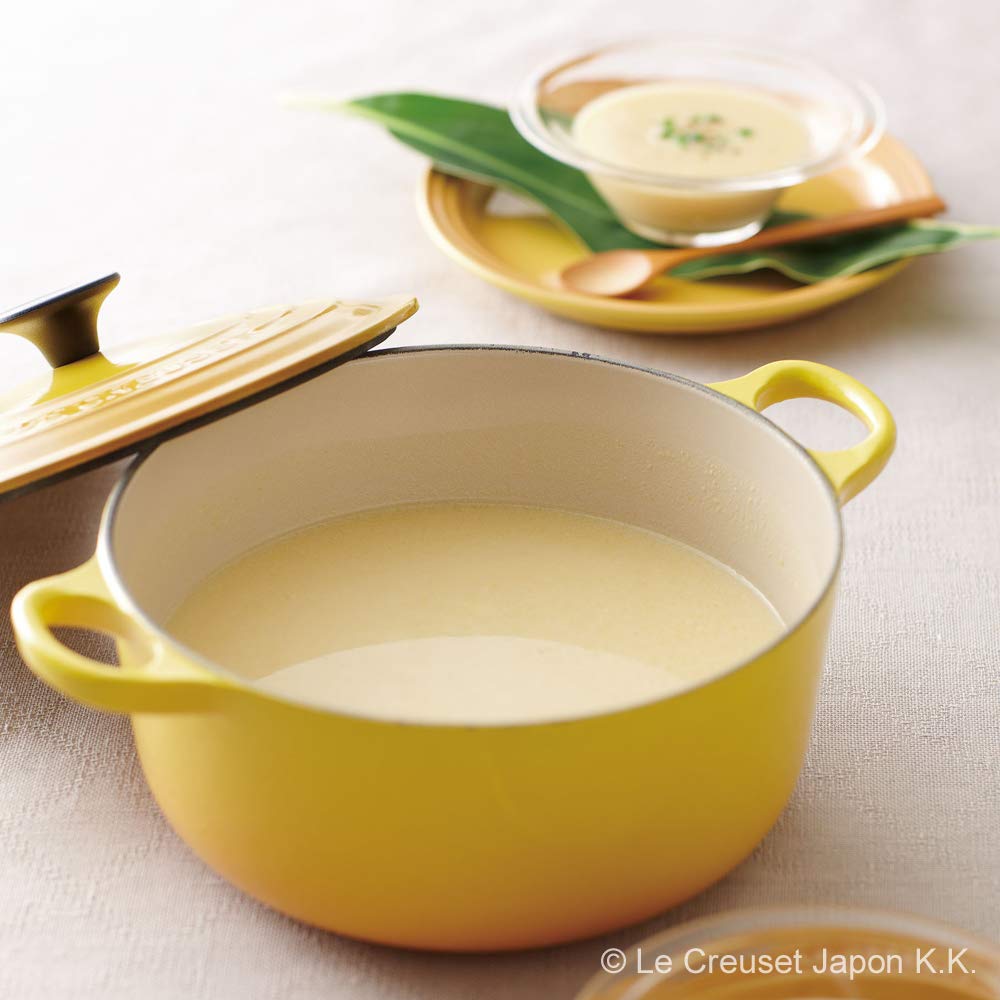 Amazon.co.jp: ル・クルーゼ 両手鍋 サテンブルー 18cm ホーロー鍋、IH