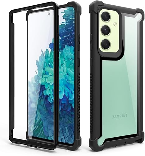 Asuwish Funda de teléfono para Samsung Galaxy A34 5G, resistente, a prueba de golpes, a prueba de caídas, cuerpo completo, híbrido, de doble capa,