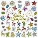 Christmas Tree Ornaments (50 PCS) Christmas Ornaments Set, Christmas Home Decorations, X-mas Holiday Indoor and Outdoor Hanging Décor, Pinecones, Stars, Bells, Reindeers, Candy Canes, Butterflys, Sant