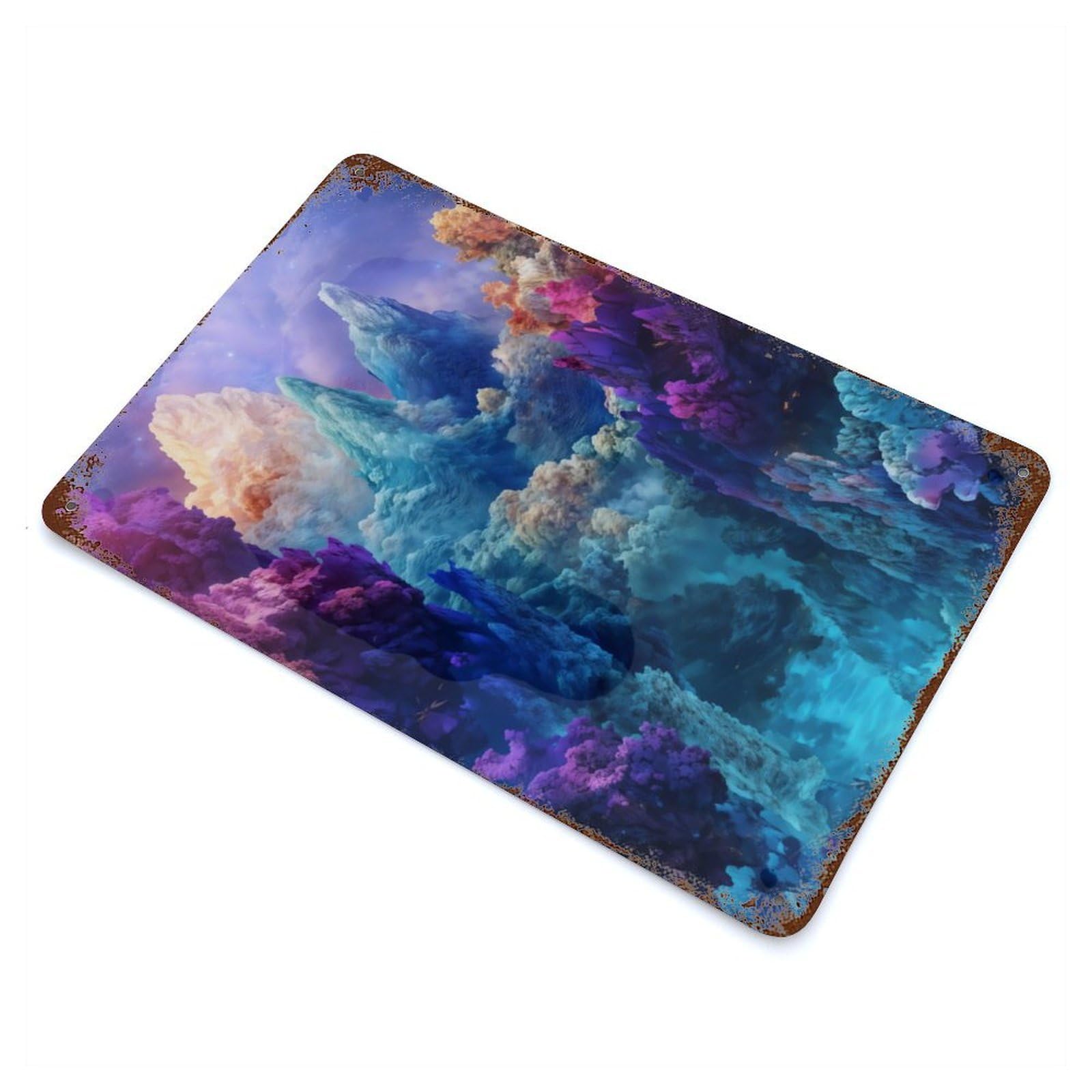 Dream Coral Reef Weathered Tin Sign 11.8"x7.9", for Garage, Bar And Workshop Decor, Vintage Wall Decor