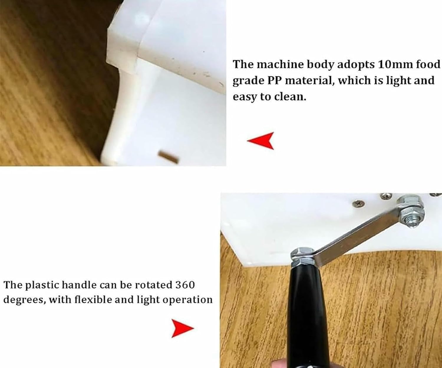 Machine to Tie Manual Sausages, Automatic Cable Machine with Crank, Tool to Manually Dive, Machinery to Roller Hams, for Delicatessen, Home and Kitchen ~/