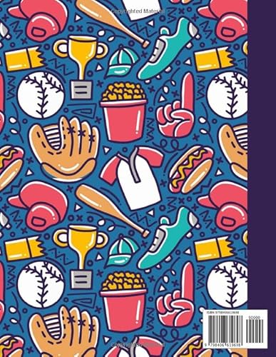 Sheet Music: Cute Baseball Gift For Sports Lovers, Composition Journal for Young Musicians, 8.5x11