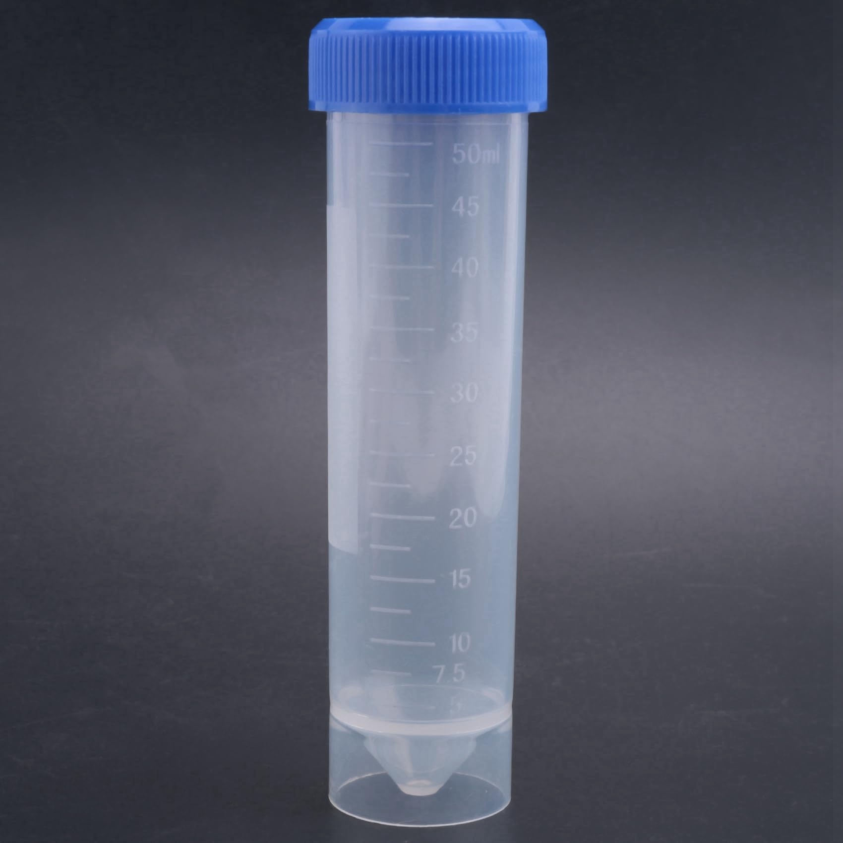 100 Pezzi 50Ml Tubo di Plastica Trasparente per Centrifuga con Scala Provetta di Plastica con Tappo A Vite