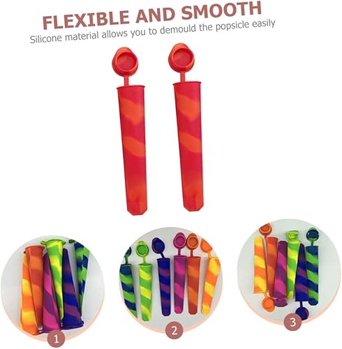 Miniatura 9 de Zerodeko 8 Pcs Popsicle Mold Manual Popsicle Ice Pouch Hand Mold Ice Making Molds Popsicle Maker Molds Baby Cakes Molds for Chocolate Molde De Para