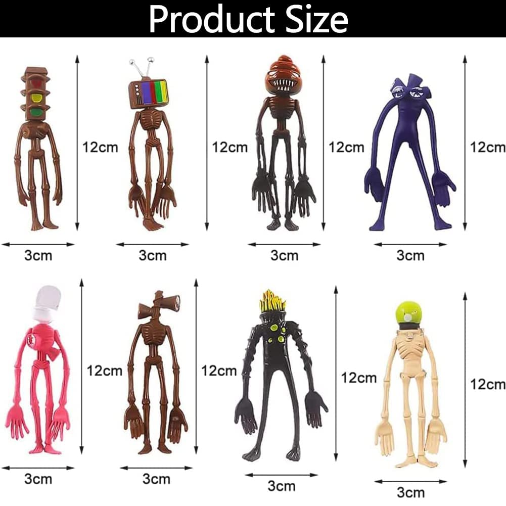 squishy 8Pcs Horror Figures Set, Action Figures with Display Base, Cake Decoration and Collectible Display, Perfect for Halloween and Themed Parties — Amazon image 8