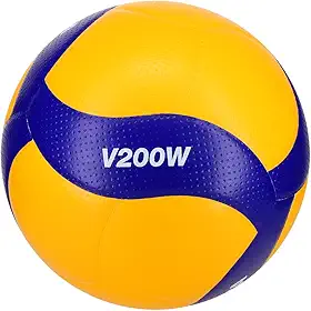 Bola de Vôlei MIKASA V200W, azul/amarelo