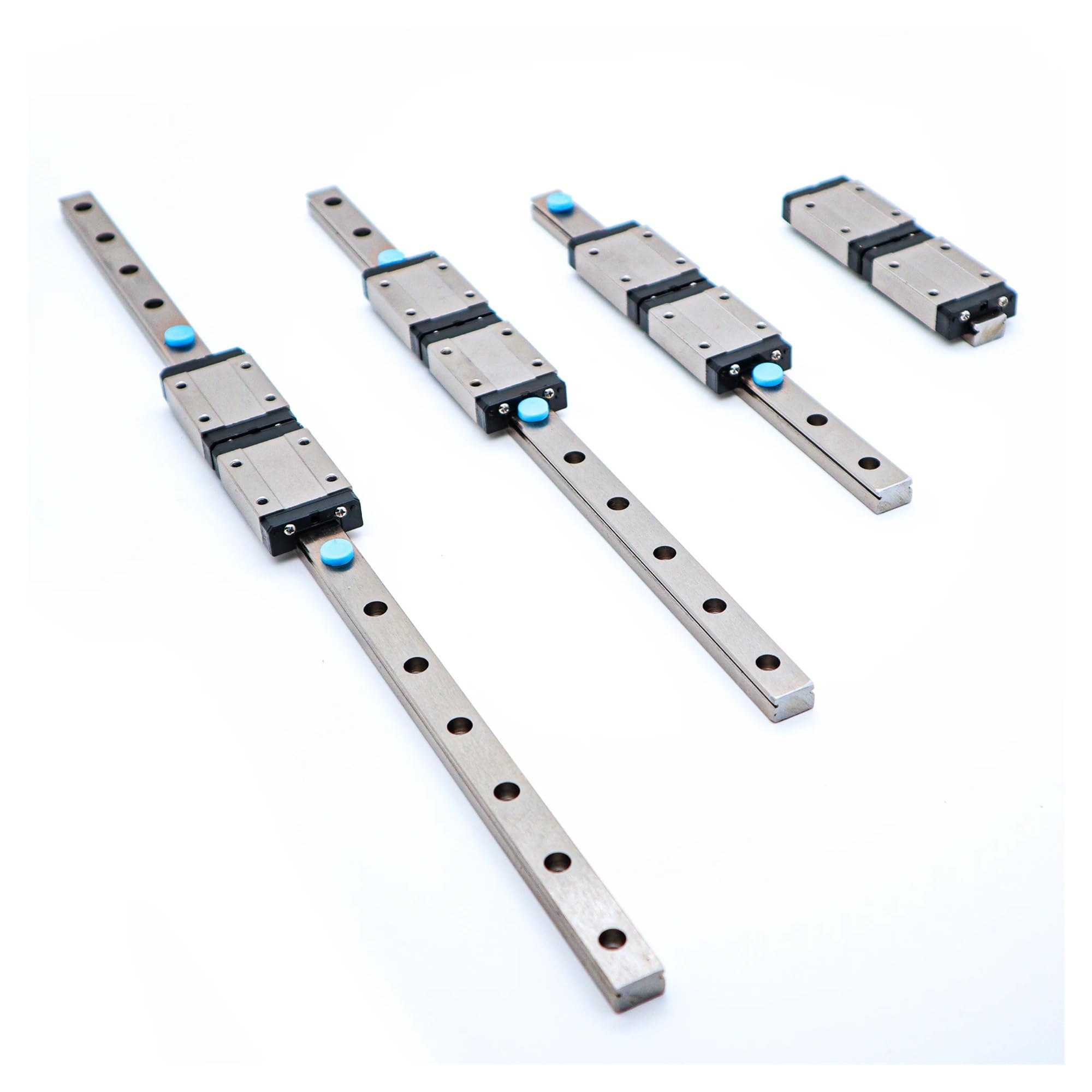 Doppelte Blöcke Miniatur-Linearführungsschiene MGN7 MGN9 MGN12 MGN15 Typ perfekt for CNC AE PLC 3D-Drucker Lasergravur(MGN12H,100mm)