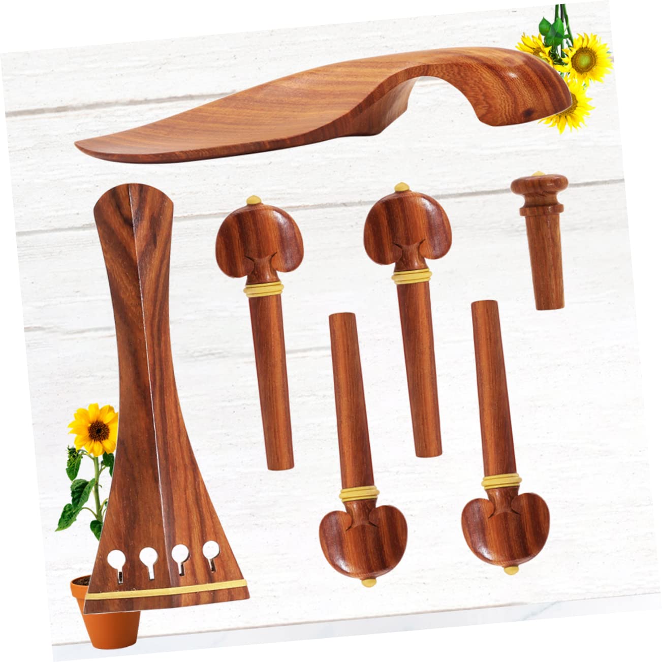 BESTonZON Cordiera Violino 2 Set Violino 4 Piroli Per Accordatore Violino 44 Pezzi Ricambio Per Violino Set Accessori Violino Peg Violino Cordiera Violino Violino