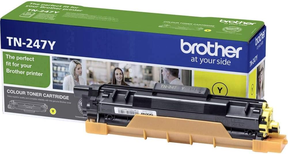 Brother TN-247Y Toner Cartridge, Yellow, Single Pack, High Yield, Includes 1 x Toner Cartridge, Brother Genuine Supplies