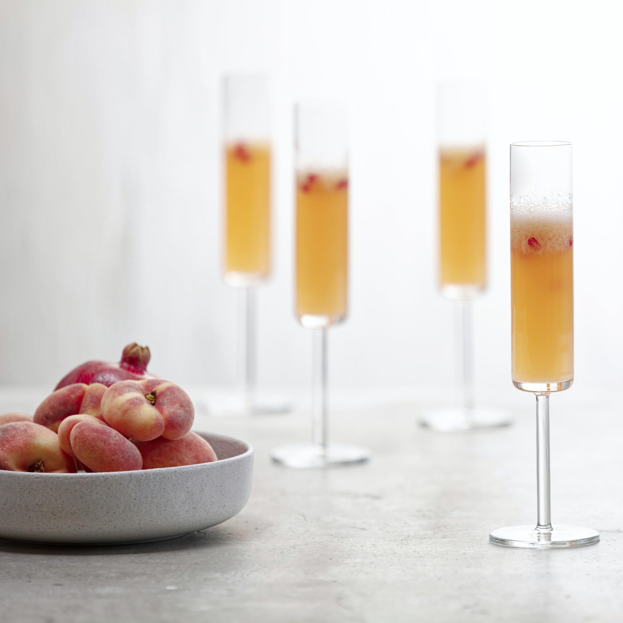 SCHOTT ZWIESEL Sektglas Modo (4er-Set), geradlinige Champagner Gläser mit Moussierpunkt, spülmaschinenfeste Tritan-Kristallgläser, Made in Germany (Art.-Nr. 119901)