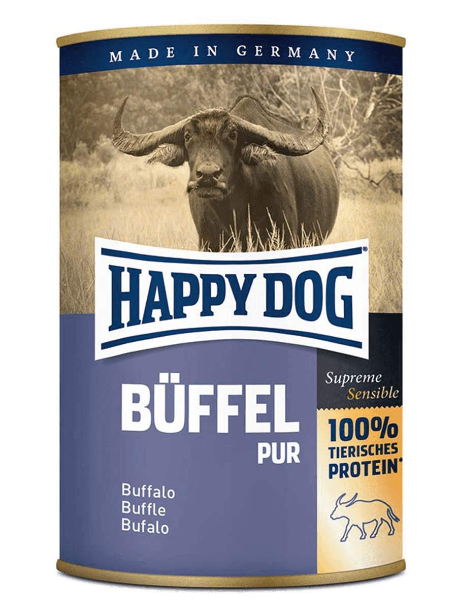 Happy Dog Scatola di Buffalo Puro 400 g (Quantità? : 12 bestelleinheit ciascuno)