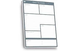 Daily Planner Desk List Pad Notepad 8.26 x 11.26" (100 Sheets)