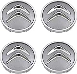 WENINETIES 4 Piezas Tapas Centrales para Tapacubos para Citroen Picasso, Coche Rueda Tapas Centrales Buje Tapa Tapas Centro Cubo Tapacubo Llanta,O.D-60MM