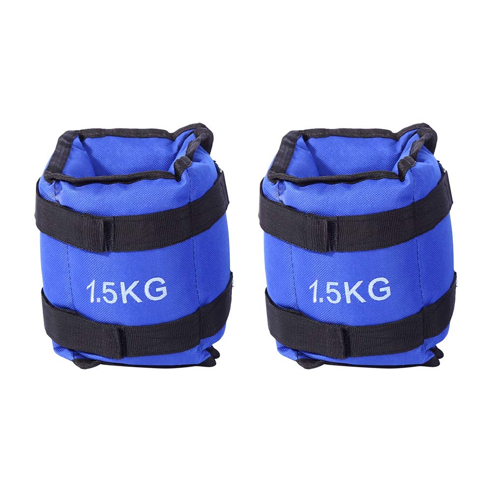 Pesi per Caviglie e Polsi, Set da 2 Cinghie per Caviglia 1 Paio Peso Caviglia per Allenamento delle Gambe e Workout, Regolabili per Allenamento, Fitness, Corsa, Pesi (3KG)