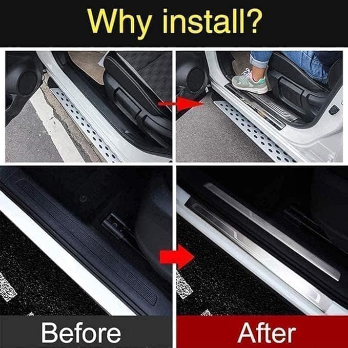 Barre de seuil chromé Ford Kuga 2 accessoire de protection élégant