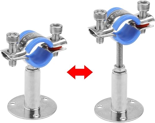 Miniatura 3 de 4 unids 304 acero inoxidable pared techo montaje tubo Surpport, abrazadera de soporte de tubo ajustable para tubo NB 34 "