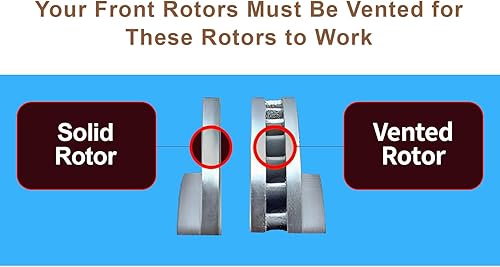 Miniatura 4 de Detroit Axle - Kit de freno delantero para Jeep Grand Cherokee Dodge Durango 2011-2020, rotores de freno de disco perforados y ranurados, pastillas