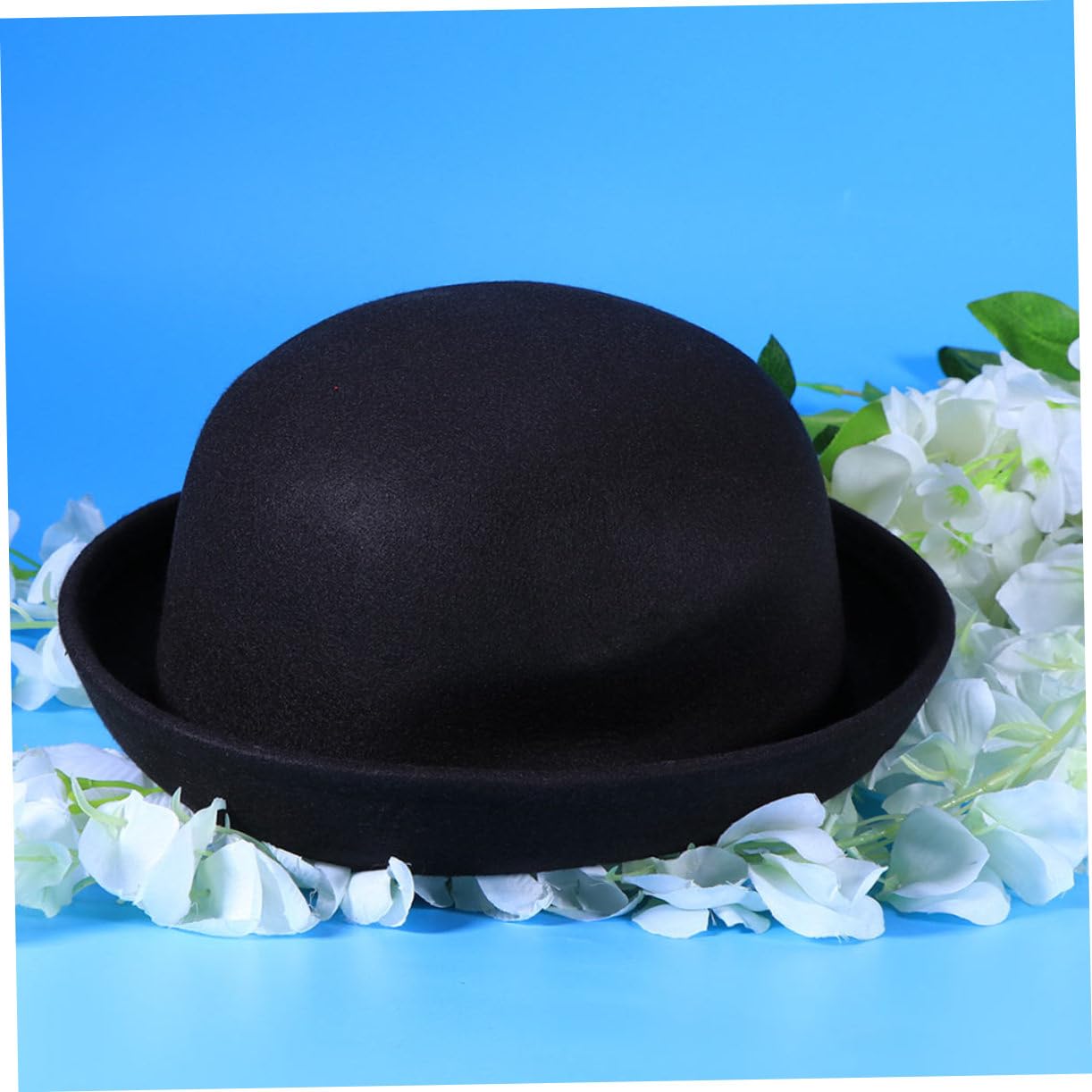 Bombetta di Lana Modisteria Cappello Jazz Cappelli da Festa Cappello A Cilindro Nero Cappello da del Festival Cappelli Fedora da Donna Provato Black