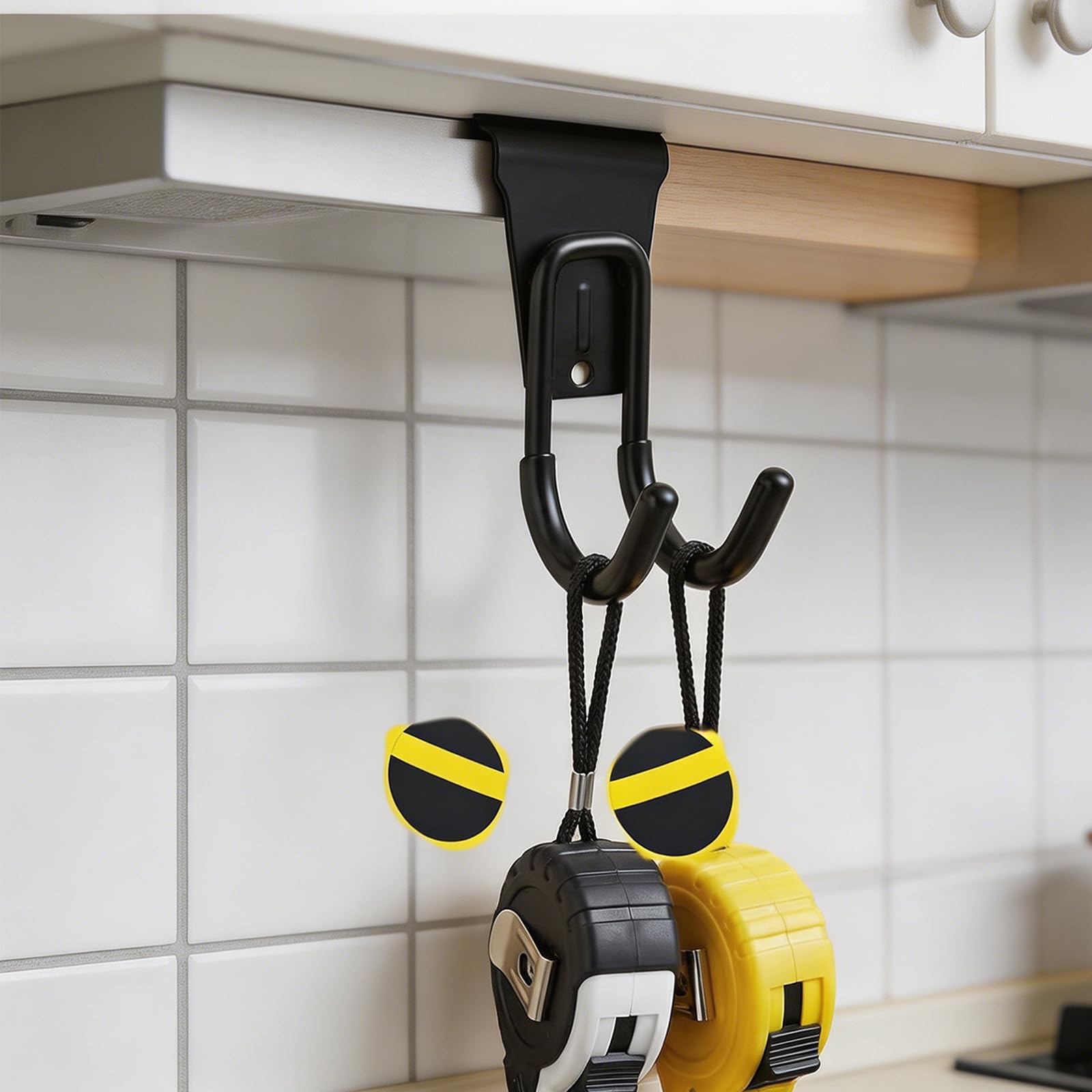 PANGBOER Ganci per garage per pareti a doghe e sistemi binari, ganci a J in acciaio per appendere tubi e attrezzi da giardino, soluzioni stoccaggio antiruggine per officine e capannoni robusti