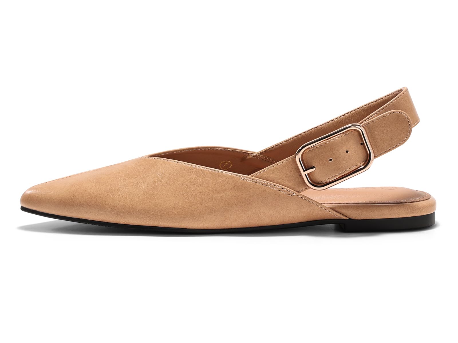 Womens Flat Mules Closed Pointed Toe Slingback Slip On Flats Work Office Dress Sandal Shoes-image-20
