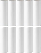 Lint Roller Refills 6.3 inch, Floor Lint Roller Refills for Pet Hair Extra Sticky Easy Peel Lint Remover Roller Refills Bulk 10 Rolls Total 600 Sheets (Refills Only)