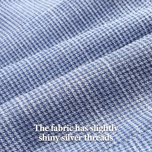 Women's Business Skirt Suit 2 Piece Set Plaid Houndstooth Blazer Pencil Skirt for Women2