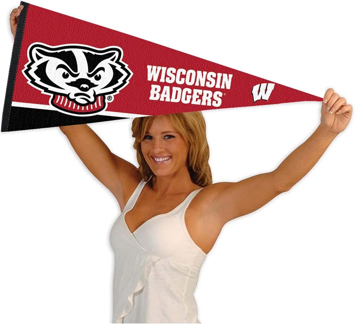 Wisconsin Badgers Full Size Bucky Head Pennant - Image 4