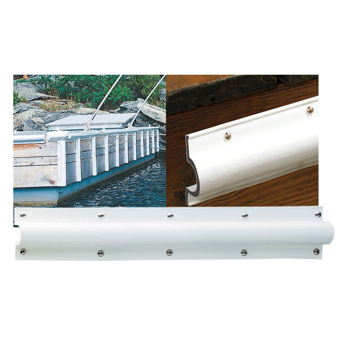 Dockmate C-Shape Dock Bumper | 6'| Post & Dock Edge Protection | Easy Installation