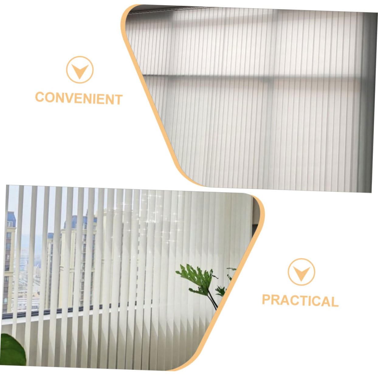 GOOHOCHY Apartment Blinds Slats 10pcs Vertical Blind Repair Slats PVC Easy to Install