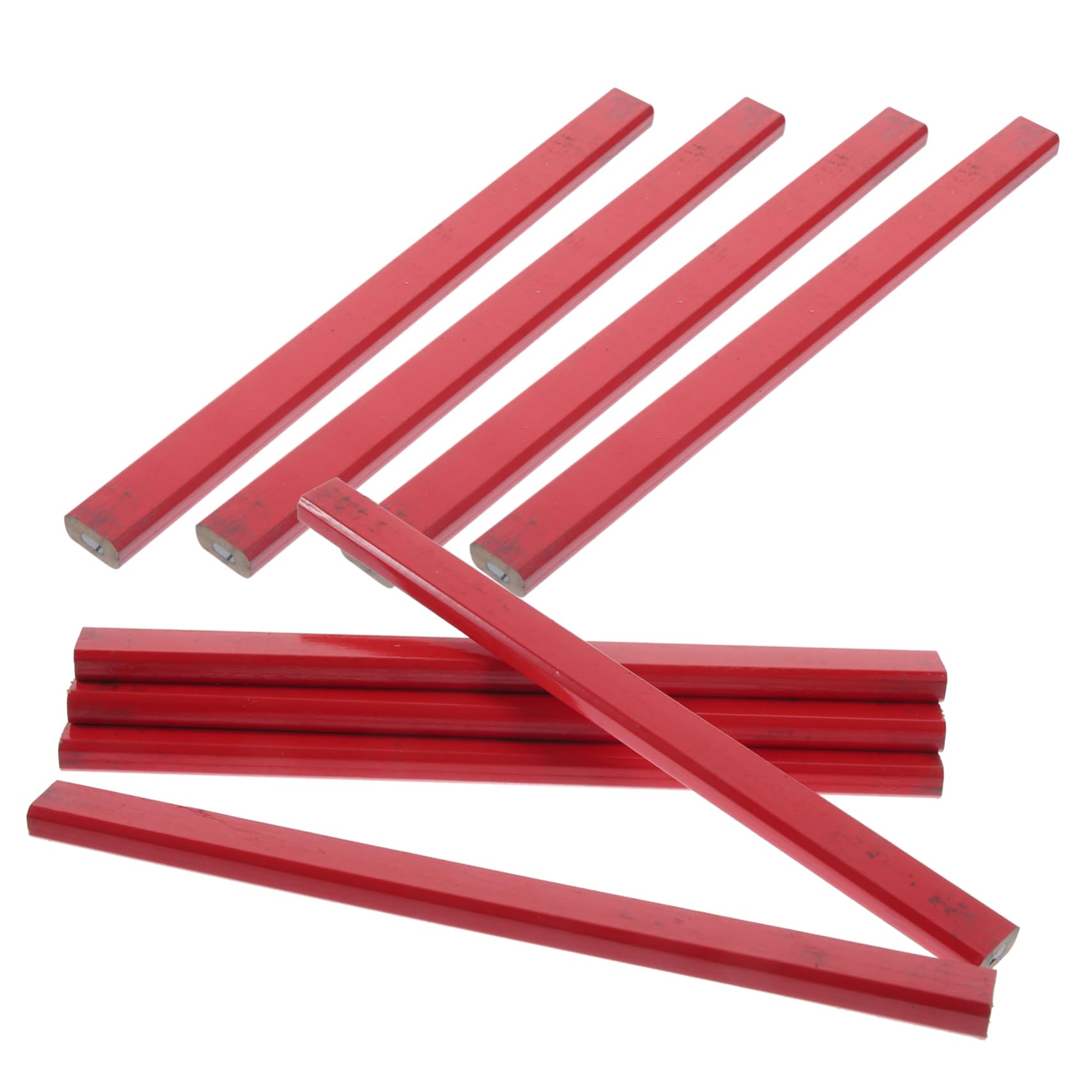 jojofuny 100pièces Crayons De Menuisier Octogonaux Bois Pour Projets De Bricolage Et Marquage Sur Bois