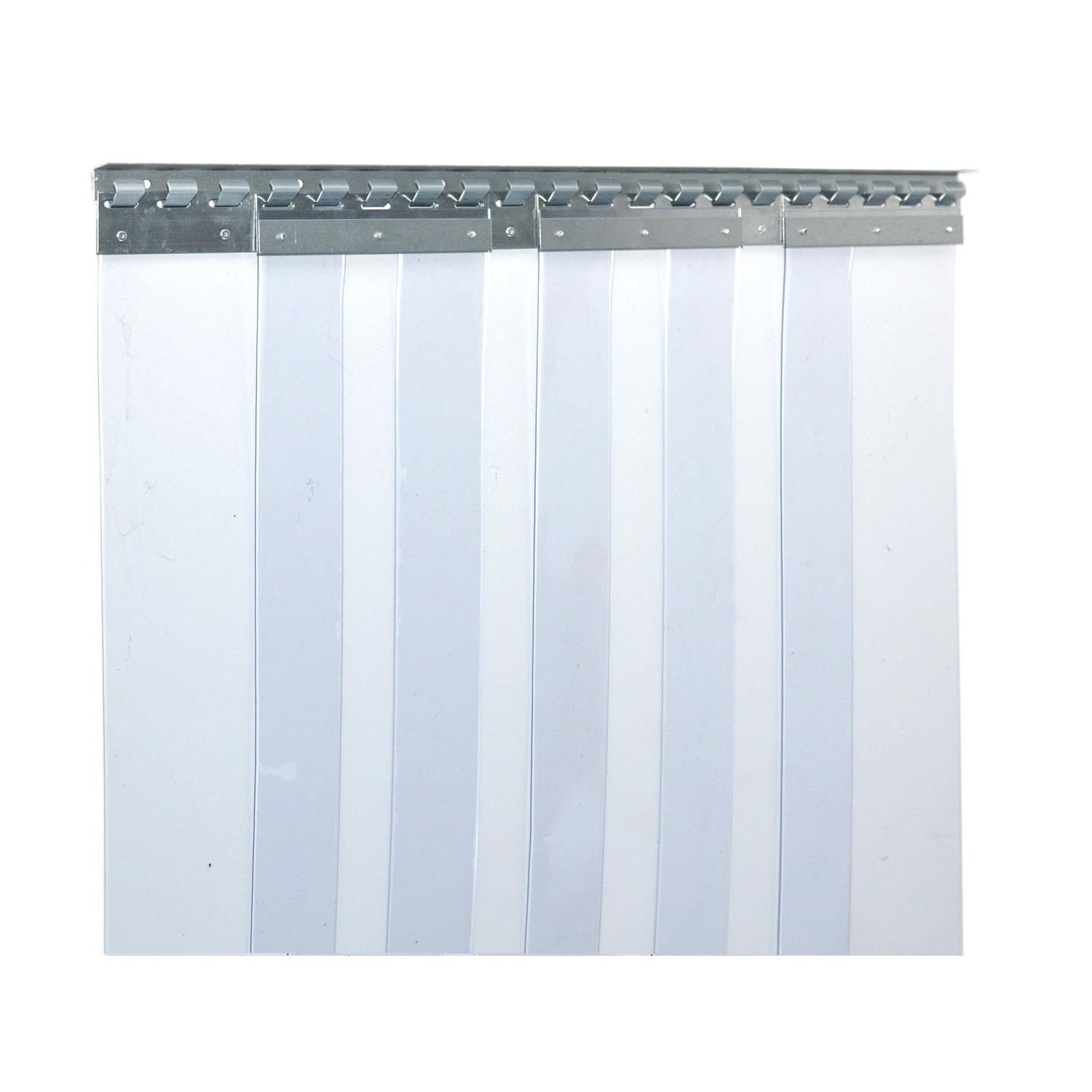 Zettl GmbH tenda a strisce in PVC, lamelle 3x300mm, larghezza x altezza 5,00x2,75m, preassemblato, acciaio inossidabile, per l'agricoltura, la ristorazione, l'industria