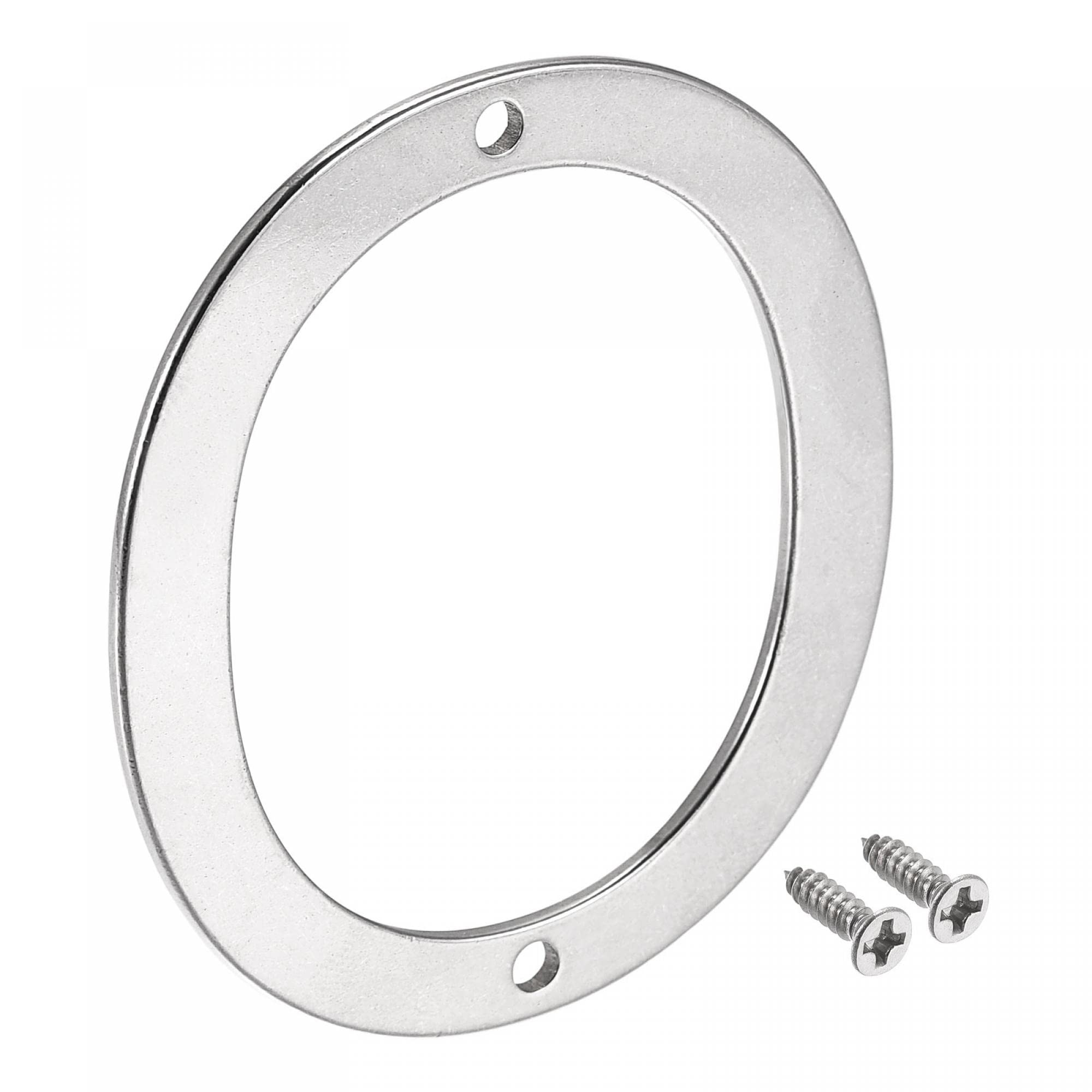 sourcing map Stainless Steel House Letter, 2.76 Inch Letter O for Mailbox Hotel Address Door Sign, Polishing