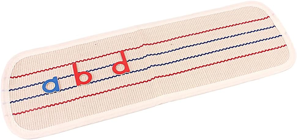 4Pcs Montessori English Uppercase & Lowercase Letters Mat Cotton Blanket Mat for Movable Alphabets Montessori Language Learning Tool
