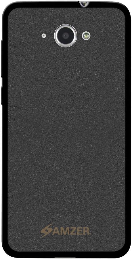 Amzer Pudding Soft TPU Case Back Cover for Lenovo S930 - Retail Packaging - Black