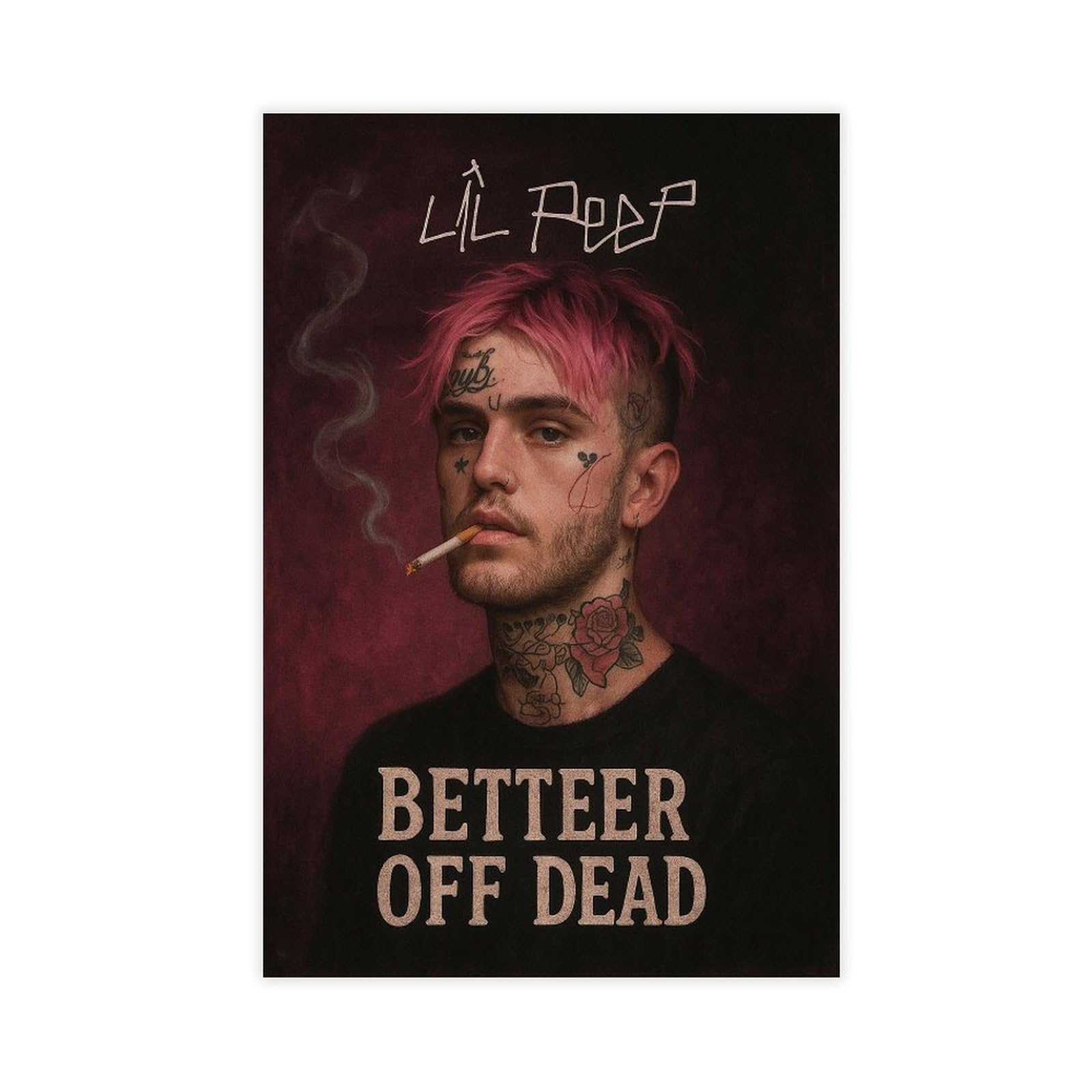 SAOGVDC Rapper Lil Peep Poster (27) Canvas Poster for Home Decor Gift