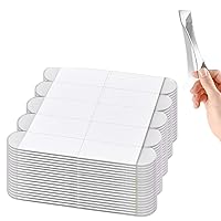 Vista 1 de 100pcs Clear Picture Hanging Strips,3m Invisible Refill Poster Sticker Heavy Duty Wall Hangers No Damage Removable Double Side Small Adhesive Tape