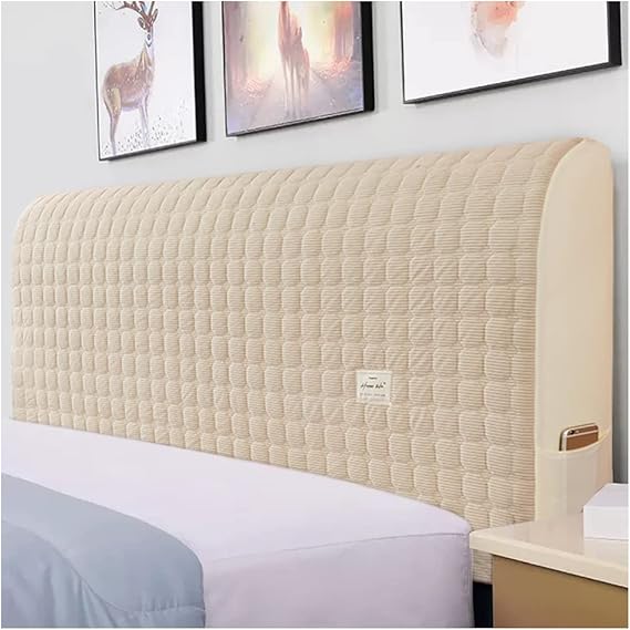 A.B Crew Stretchy Removable Bed Headboard Cover with Side