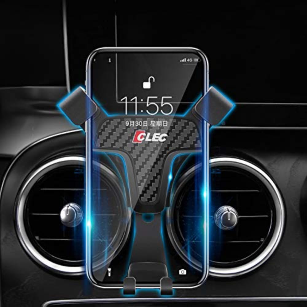 ITrims Car Accessories for Mercedes-Benz GLC C-Class 2019 2020 2021 Car Dashboard Mount Car Mount Cell Phone Holder Car with Adjustable Car Phone Holder (Carbon Fiber)