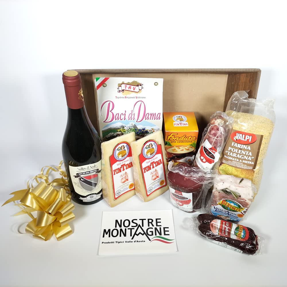 CESTO VALDOSTANO GRANDE “Mont Blanc” con prodotti valdostani adatto a tutte le occasioni