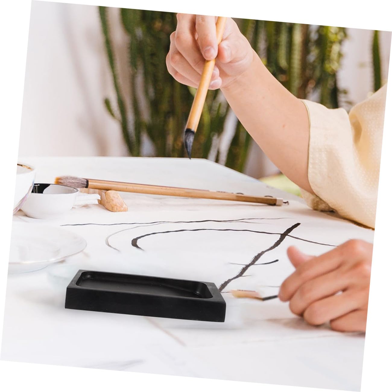 NUOBESTY 4ensembles Encre Chinoise Avec Encre Accessoire De Pratique Pour Étudiants Et Amateurs Art