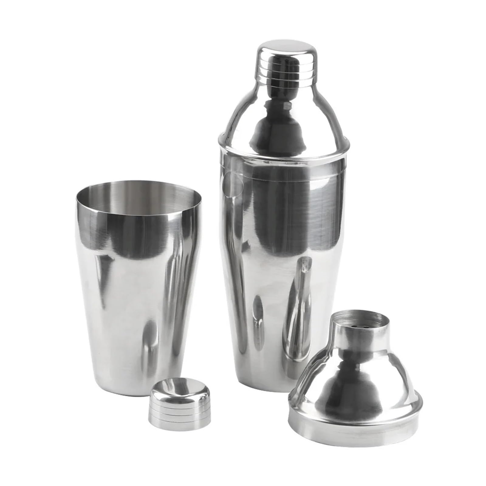 Herramientas for barra de fiesta, 250/350/550/750ml, 1 coctelera acero inoxidable(550ML)