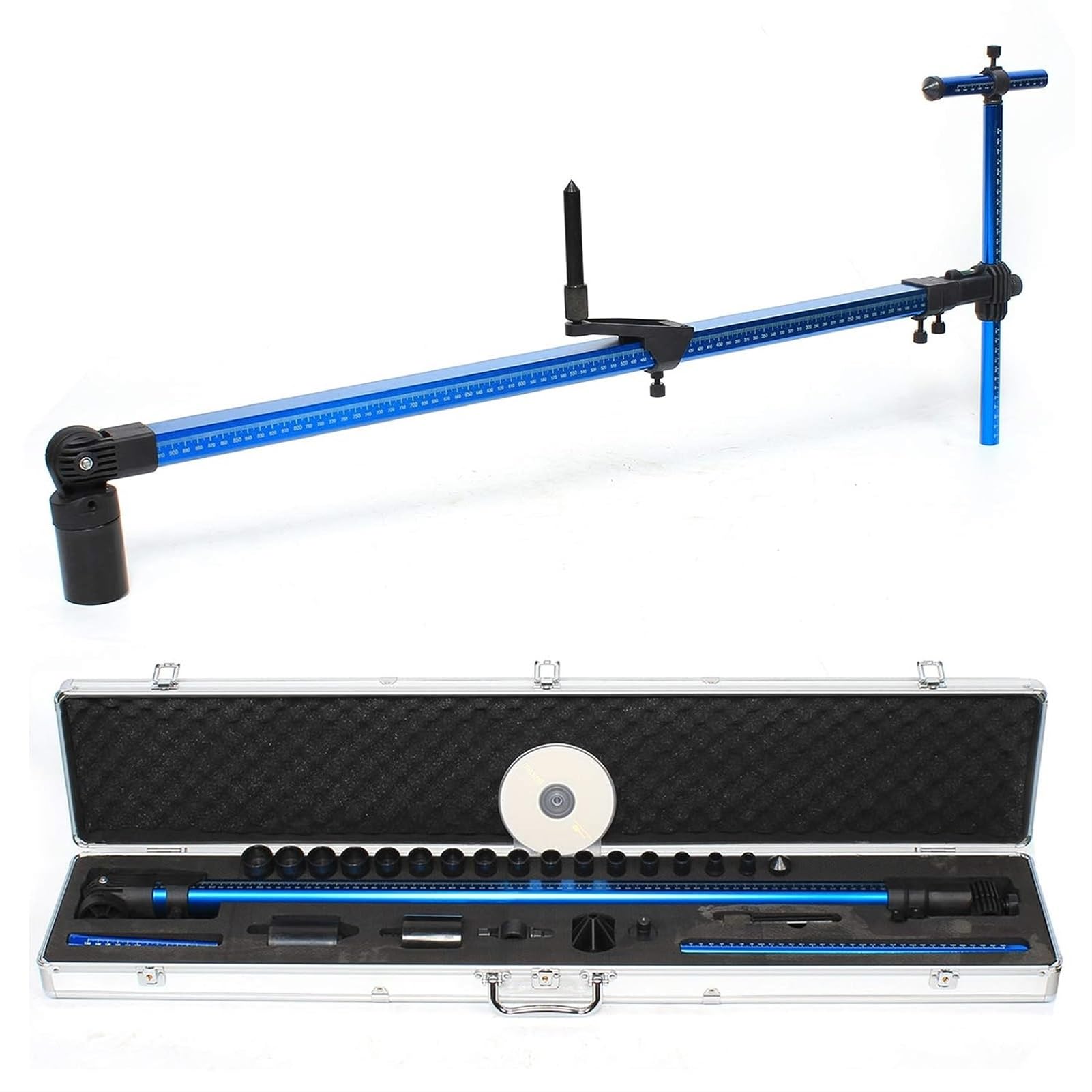 2D-Messsystem-Lineal für hochpräzise Rahmenausrichtung in der Baumaschinenwartung