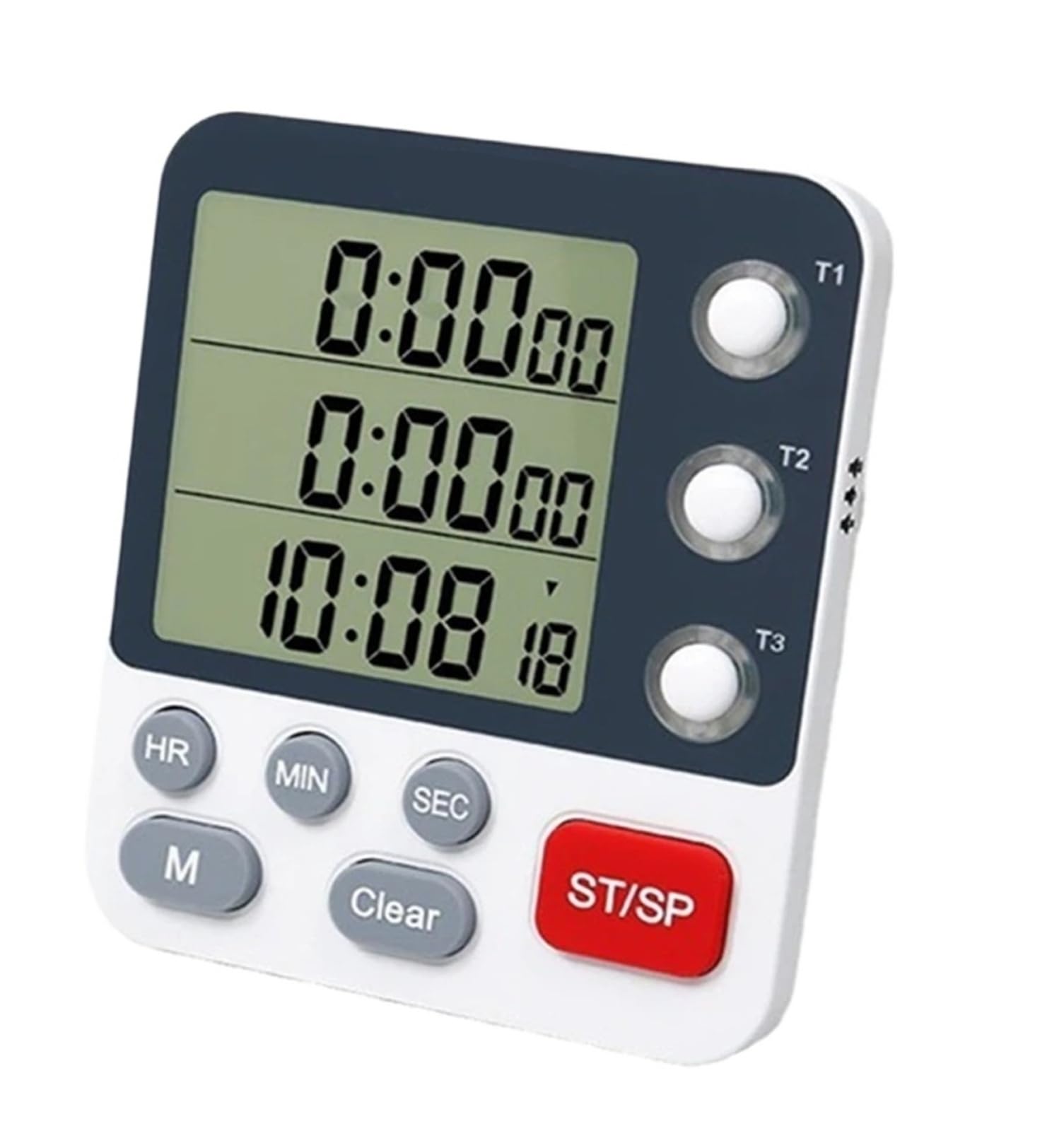Minuterie sportive à 3 canaux et chronomètre de 100 heures pour entraînement