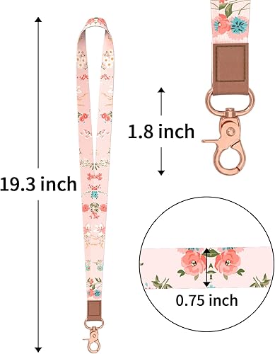 Miniatura 2 de Rimilak Llavero con cordón para el cuello, correa de cordón larga para mujeres y hombres, llaves de automóvil, insignias de identificación,