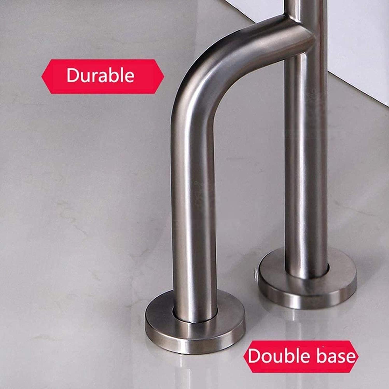Grab Bars Łazienka Uchwyt Antypoślizgowy Wanna Poręcz Uchwyt Senior Balance Assist Toaleta Bezpieczeństwo Poręcz Uchwyt w kształcie litery L Ochrona bezpieczeństwa Akcesoria łazienkowe, po lewej stronie