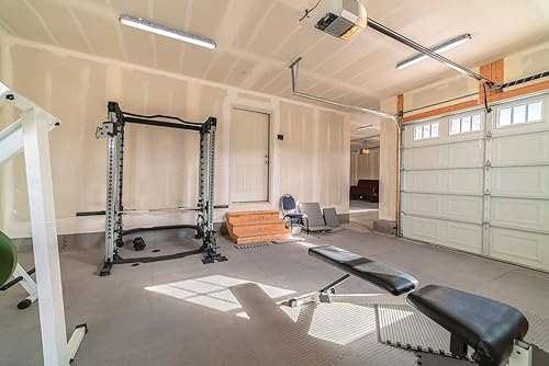 Miniatura 11 de Lithonia Lighting Tira de luz LED hermética al vapor, luz LED impermeable para garaje, taller o congelador, tira LED ajustable 9 en 1 con 3