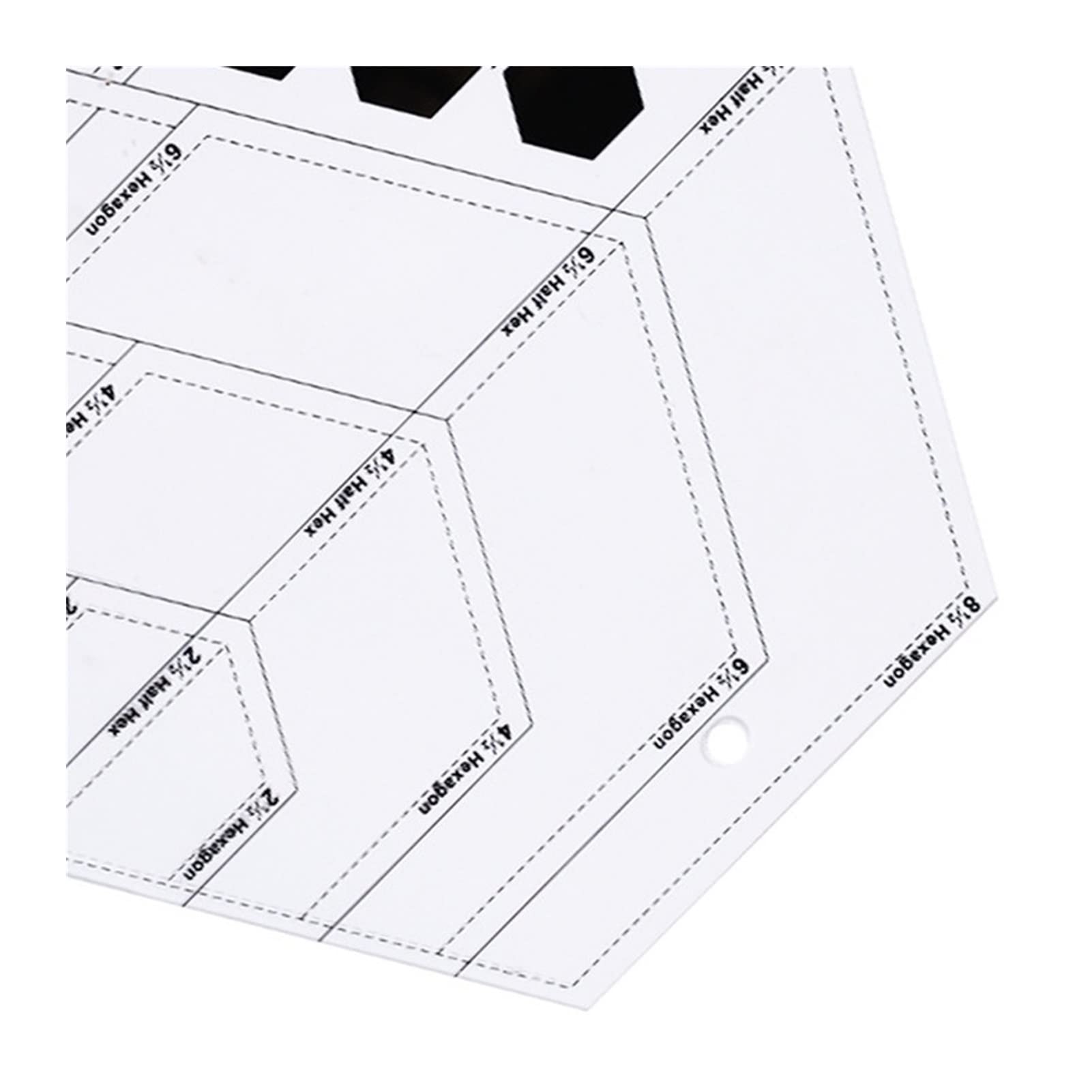 Regla Patchwork Rulers de acrílico Transparentes 45 Grados Diamantes Ruler Patchwork Bricolaje Herramienta de medición de Accesorios de Costura Regla Metalica