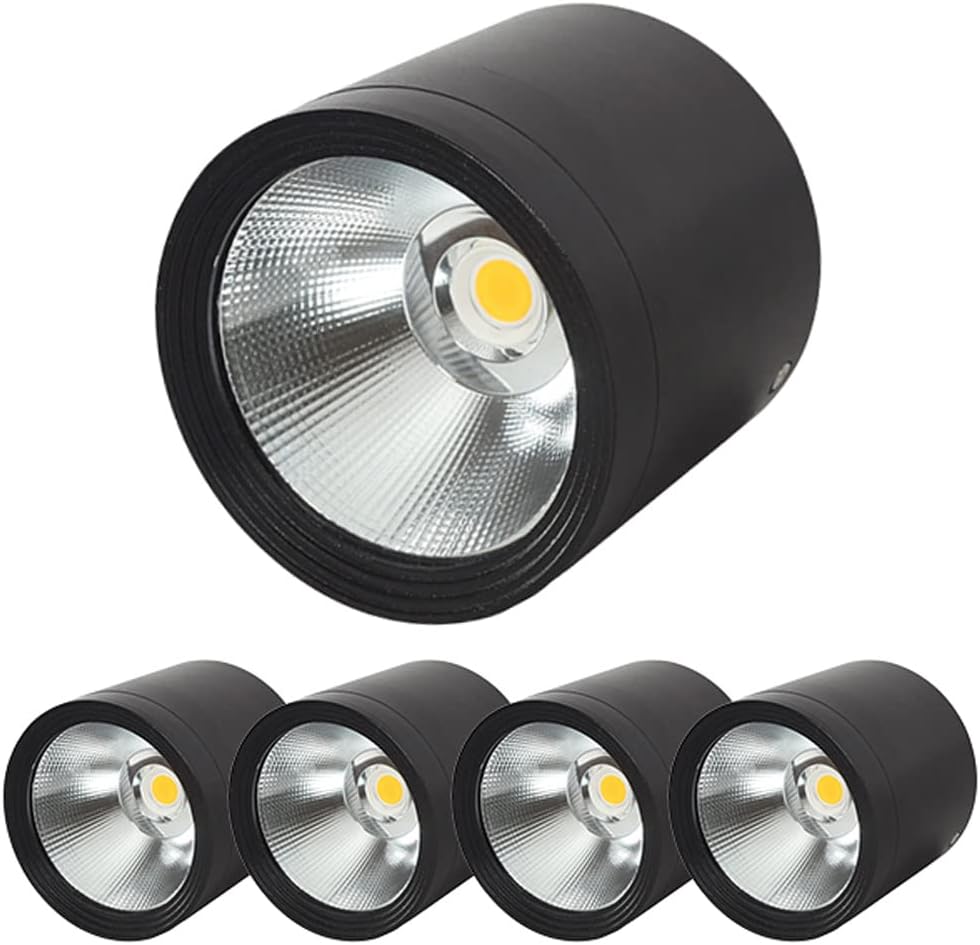 Surface Mounted Downlight Ceiling Lamp 7W 12W 18W LED COB Spot Light AC110/220V Ceiling Light IP65 Water Proof Flat Spotlight Baffle Trim Led Can Lights